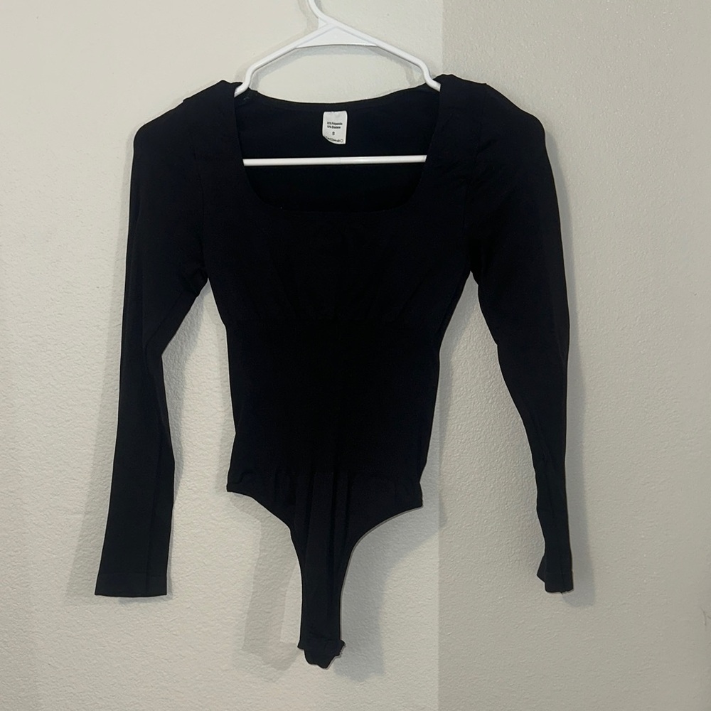 Black Long Sleeve Bodysuit
